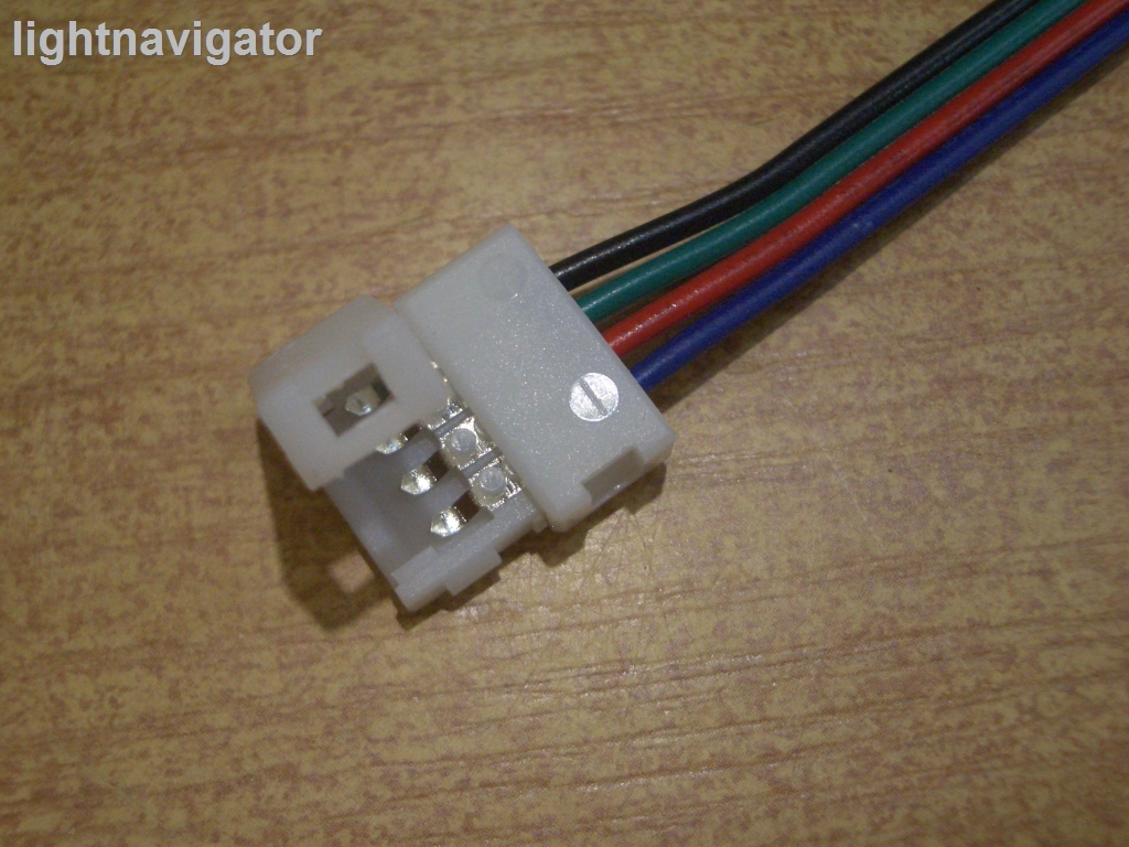 Коннектор для светодиодной ленты LED CN-10MM RGB with cable L15CM